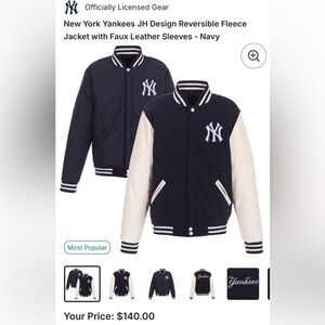 Yankees Reversible Original JH Design Jacket